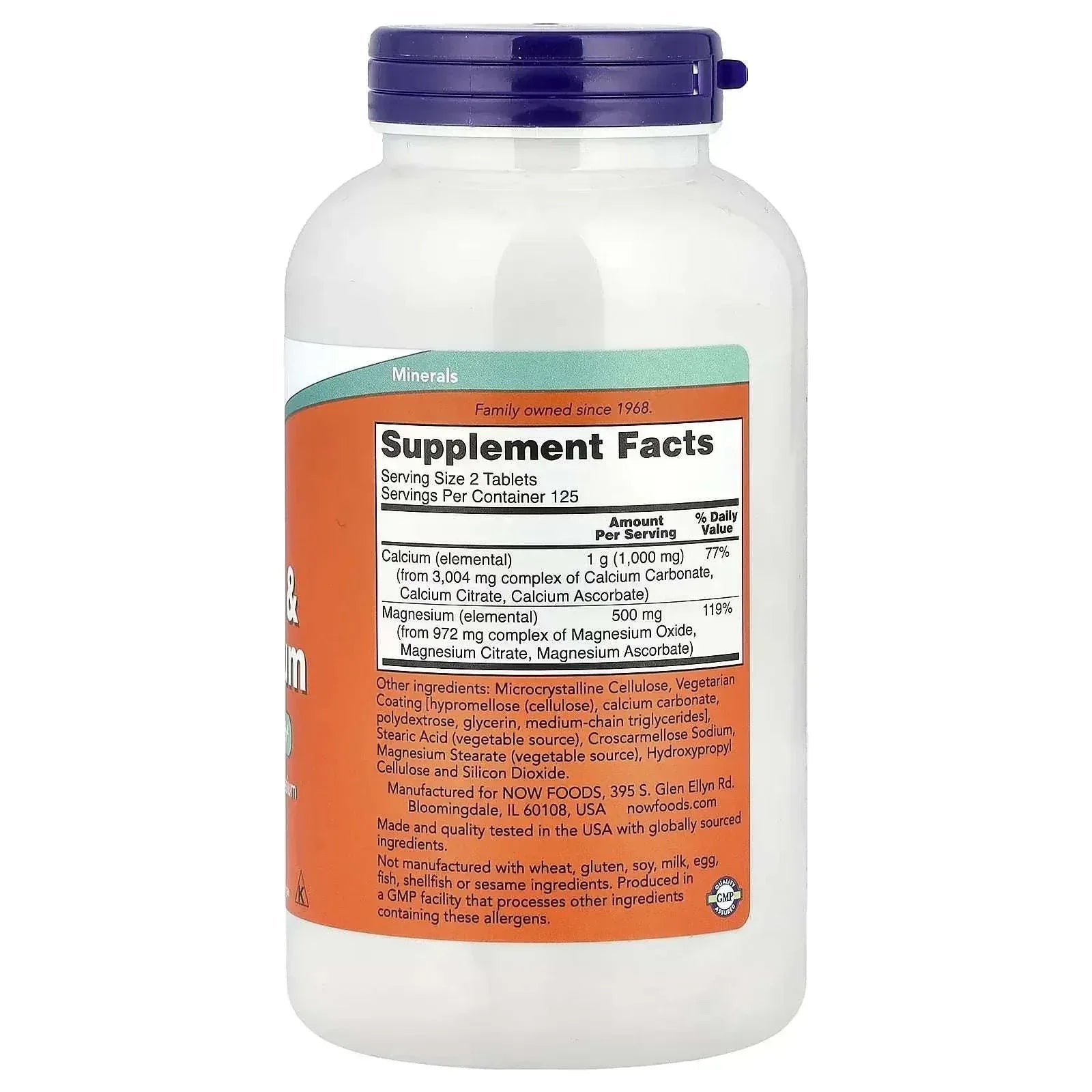 NOW Foods, Calcium & Magnesium, 250 Tablets - Mumzar
