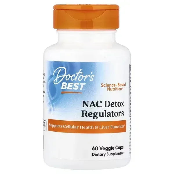 Doctor's Best, NAC Detox Regulators, 60 Veg Caps - Mumzar