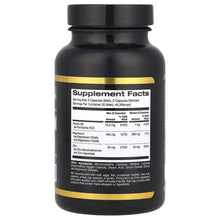 Sport supplement bottle back label with Supplement Facts serving information