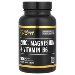 California Gold Nutrition, Sport, Zinc, Magnesium, & Vitamin B6, 90 Veggie Capsules - Mumzar