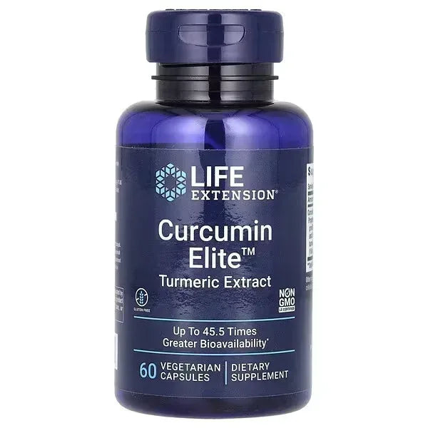 Life Extension, Curcumin Elite, Turmeric Extract, 60 Vegetarian Capsules - Mumzar