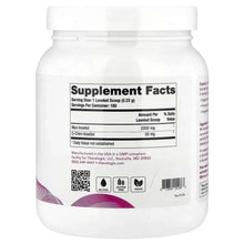Theralogix Ovasitol supplement facts panel on jar, 400 g