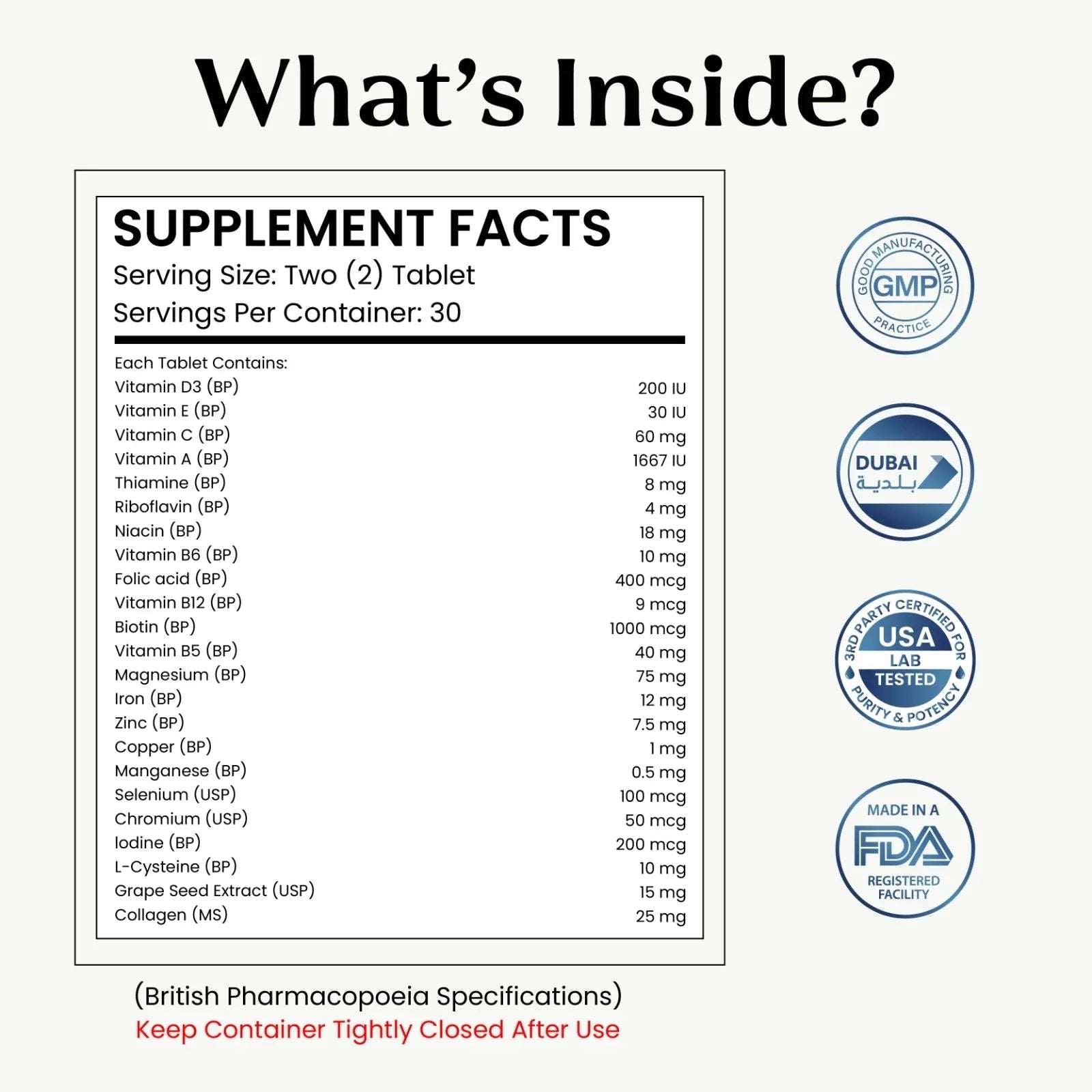 Max hair - Complete formula for Hair, Skin & Nails - Mumzar