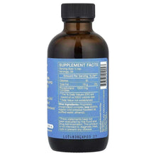 Liposomal phospholipid complex bottle, black cap, blue supplement facts back label