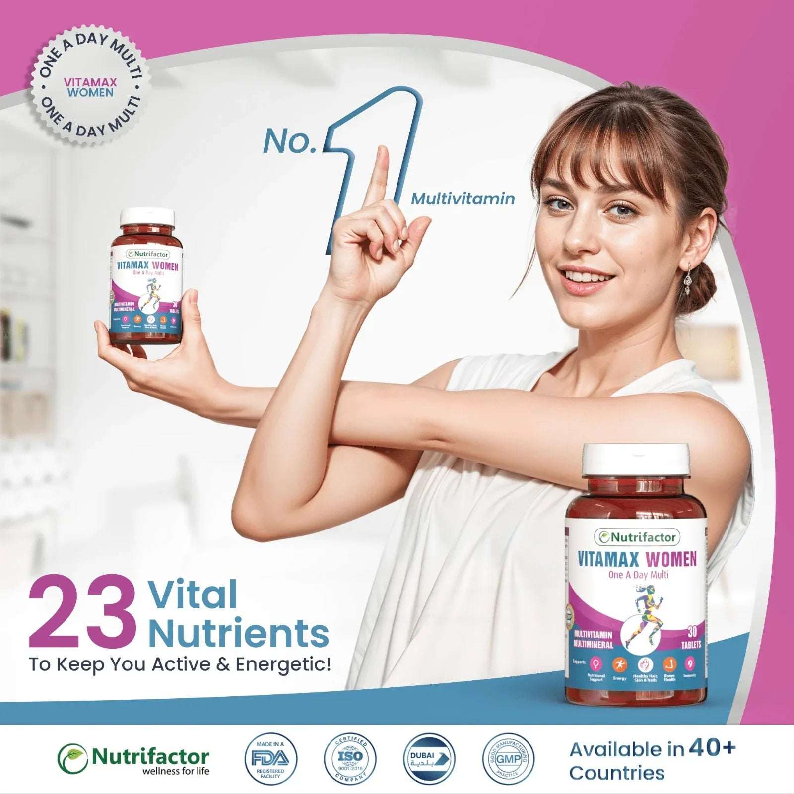 Vitamax Women - 20+ Essential Nutrients for Active Women - Mumzar