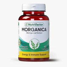 MORGANICA moringa leaf extract supplement bottle, 60 capsules