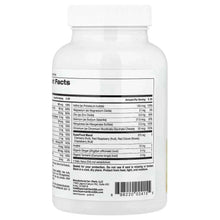 Supplement label panel on women’s multivitamin chewable bottle with barcode