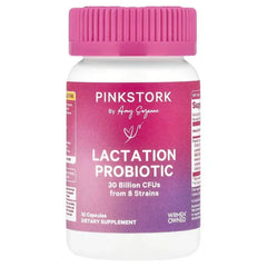 Pink Stork, Lactation Probiotic, 30 Billion CFUs, 30 Capsules - Mumzar