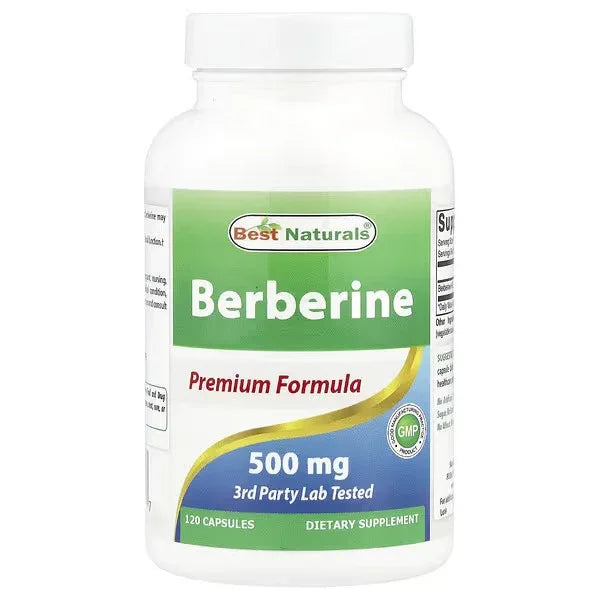 Best Naturals, Berberine, 500 mg, 120 Capsules - Mumzar