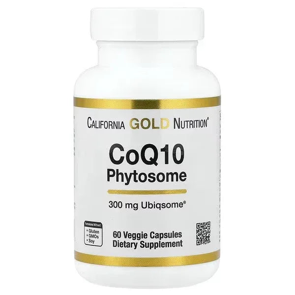 California Gold Nutrition, CoQ10 Phytosome, 300 mg, 60 Veg Capsules - Mumzar