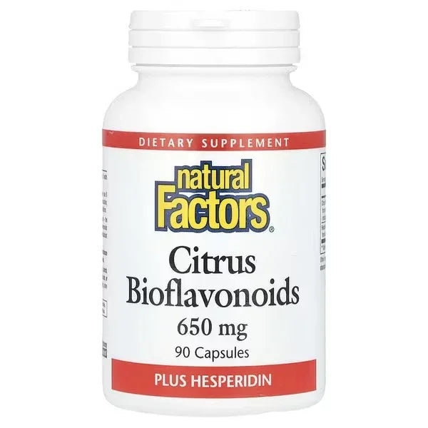 Natural Factors, Citrus Bioflavonoids Plus Hesperidin, 650 mg, 90 Capsules - Mumzar