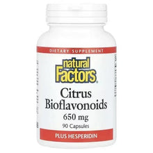 Natural Factors Citrus Bioflavonoids supplement bottle, 650 mg, 90 capsules