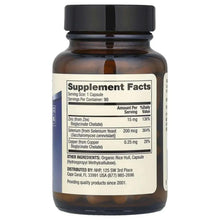 Dr. Mercola zinc plus selenium supplement bottle, Supplement Facts back label