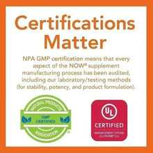 Certifications Matter promotional panel with NPA GMP and UL logos