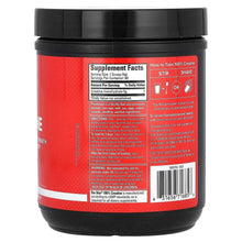 Creatine supplement jar back label with Supplement Facts and directions