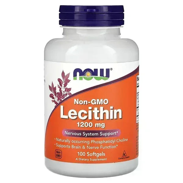 NOW Foods, Non-GMO Lecithin, 100 Softgels - Mumzar