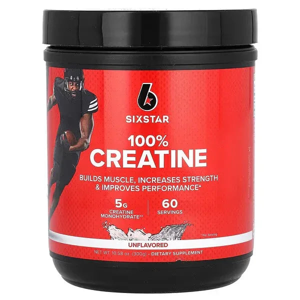 SIXSTAR, 100% Creatine, Unflavoured, 10.58 oz (300 g) - Mumzar
