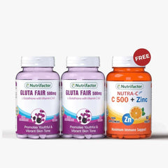 2 Gluta Fair + Free Nutra-C – Skin Brightening & Immune Support - Mumzar