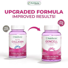 3 Bottles of Gencell – Super Collagen Type I & III with Vitamin C & Biotin, 180 Tablets - Mumzar