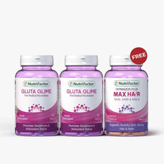2 Gluta Glime + 1 Free Max Hair – Skin Brightening & Hair Health Combo - Mumzar
