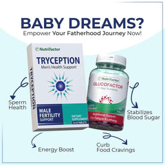 Tryception & Glucofactor - Male Fertility & Diabetes Support Bundle