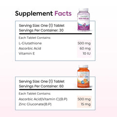 Gluta Fair + Nutra C – Skin Brightening & Immune Support Combo - Mumzar