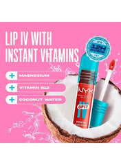 Lip Iv Hydrating Gloss Stain – High Pigment Lip Gloss with Up to 12-Hour Hydration, Wet Shine Finish – Burst That Tang! - Mumzar