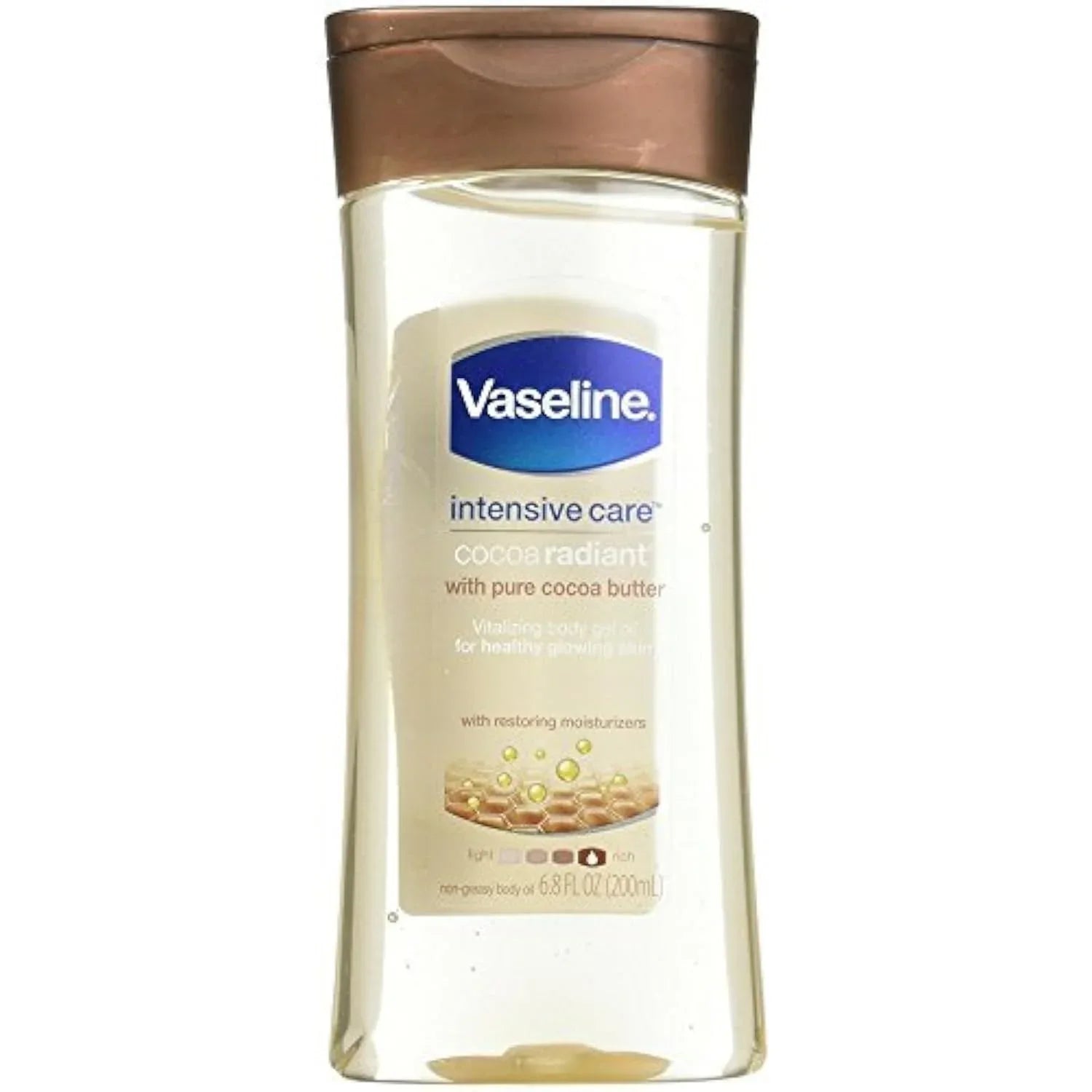 Vaseline Intensive Care Body Gel Oil – Cocoa Radiant, 6.8 oz - Mumzar