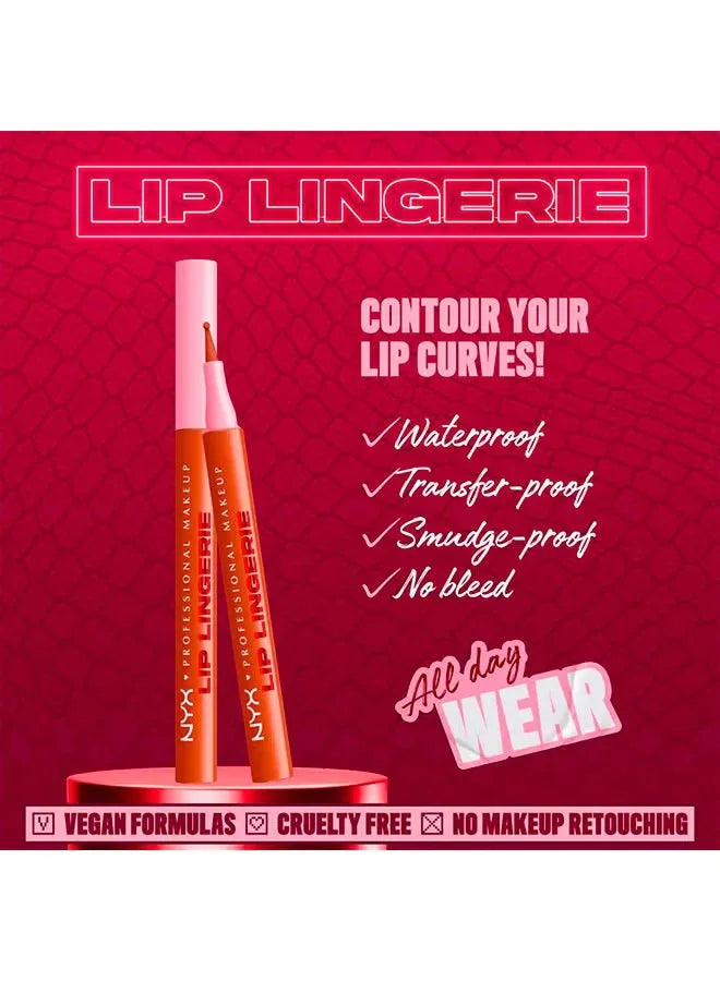 Lip Lingerie Lip Liner Stain – Seamless All-Day Waterproof Lip Stain (Barely There) - Mumzar