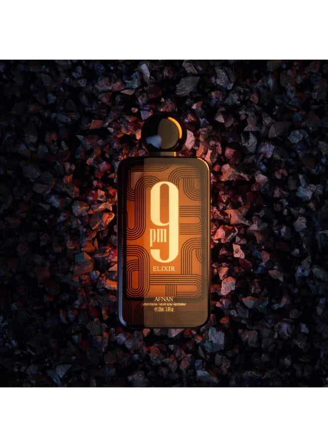 Afnan 9 PM Elixir Unisex Extrait de Parfum 3.4 fl oz (100 ml) - Mumzar