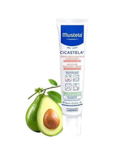Mustela Cicastela cream tube with avocado and leaf accents