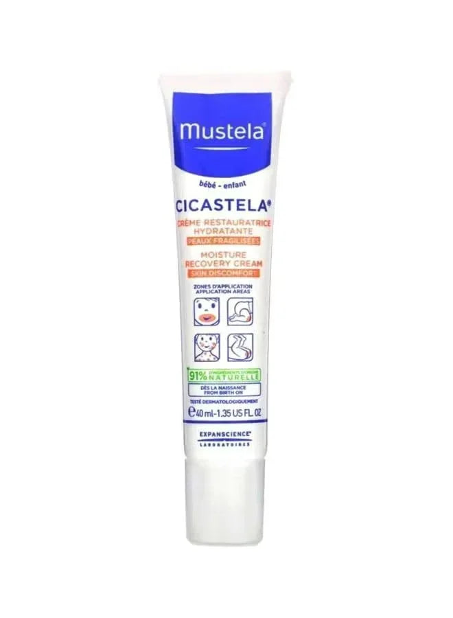 Mustela Cicastela Moisture Recovery Cream – Fragrance-Free Multipurpose Baby Ointment, 1.35 fl oz - Mumzar