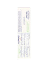 Mustela Cicastela cream tube side view with ingredient and usage text