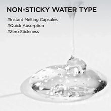 Water-like serum droplet with capsule-style beads