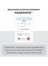 MadeWhite™ ingredient info card for brightening care