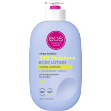 eos body lotion bottle, vanilla cashmere, 24H moisture, 16 fl oz