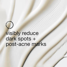 Marketing graphic: visibly reduce dark spots and post-acne marks