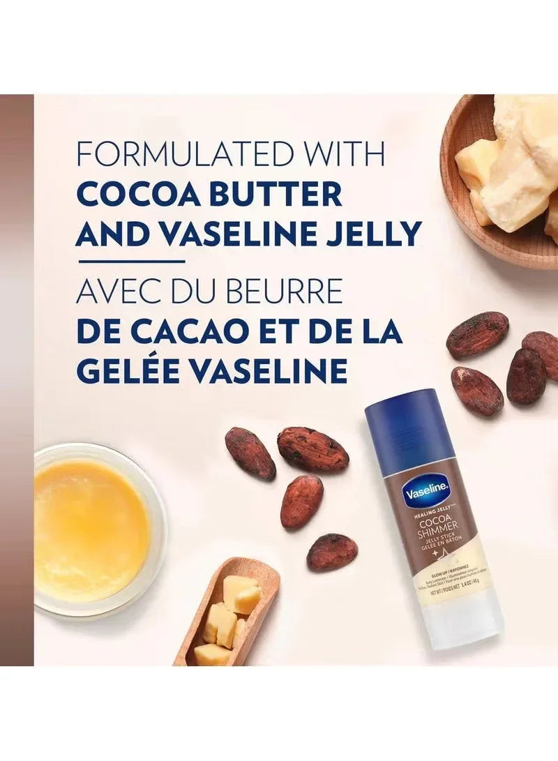 Vaseline Unilever Cocoa Shimmer Jelly Stick Glow Up Body Luminizer – 40 g - Mumzar