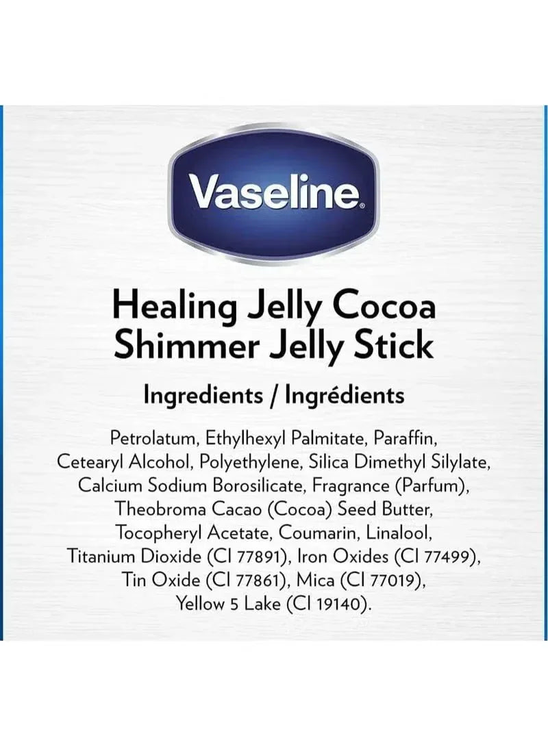 Vaseline Unilever Cocoa Shimmer Jelly Stick Glow Up Body Luminizer – 40 g - Mumzar