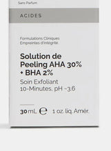 The Ordinary AHA 30% + BHA 2% peeling solution box, 30 ml