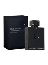 Armaf black eau de parfum bottle with matching box, silver cap and chain charm