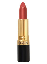 Rosewine lipstick bullet in gold tube with black base, capped.