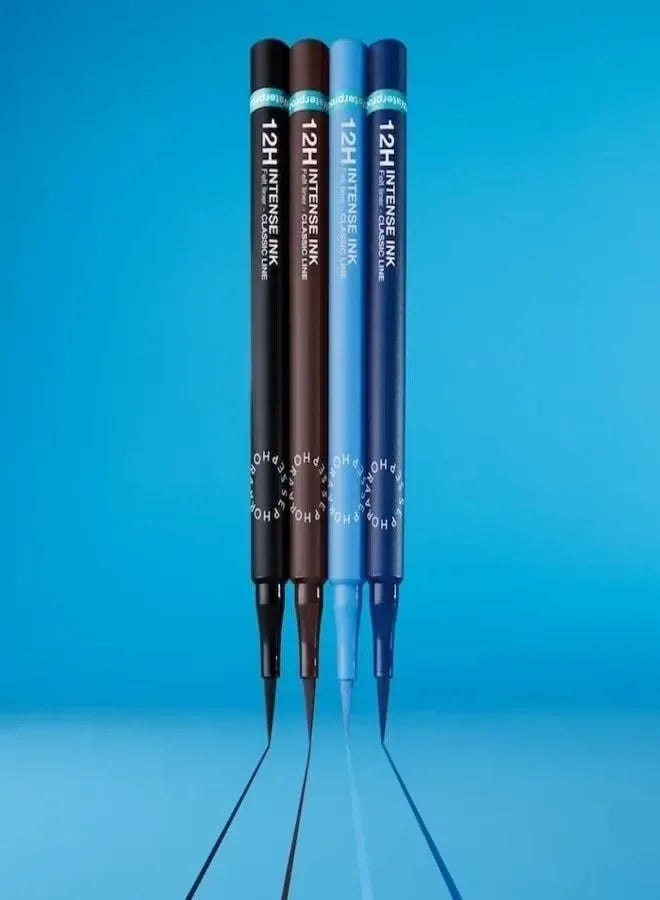 SEPHORA Collection 12H Intense Ink Classic Line – Felt-Tip Eyeliner, 01 Deep Black (1 ml) - Mumzar