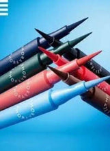 Felt-tip eyeliner set in assorted colors, with pointed tips