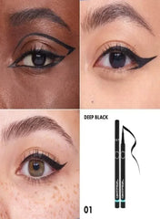 SEPHORA Collection 12H Intense Ink Classic Line – Felt-Tip Eyeliner, 01 Deep Black (1 ml) - Mumzar