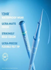 SEPHORA Collection 12H Intense Ink Classic Line – Felt-Tip Eyeliner, 01 Deep Black (1 ml) - Mumzar