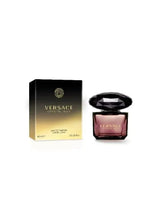 VERSACE Crystal Noir set: eau de parfum bottle and gold-bordered box, 90 ml