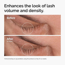 The Ordinary lash and brow serum results on lashes, before and after