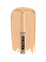 NYX Pro correcting concealer stick with beige swatch on base