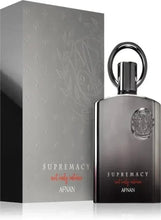Men's extrait de parfum bottle with metal cap and ring, gray glass with Afnan logo